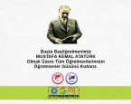 24 Kasım Öğretmenler gününü Kutlarız